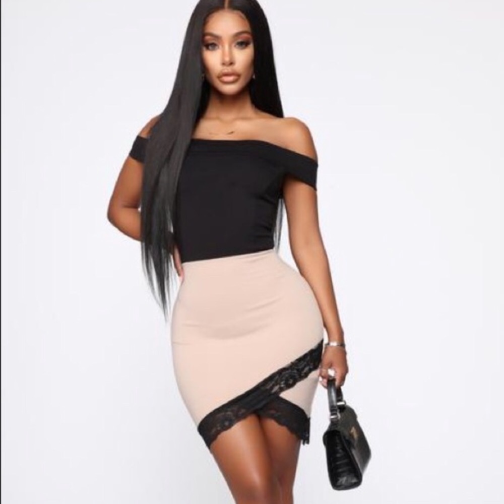 Agaci off shoulder mini dress